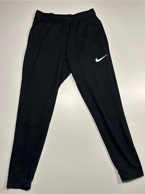 Nike Dri-FIT Black Fleece Tapered Joggers Athletic Training Sweatpants